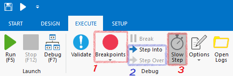 Debug画面の説明
